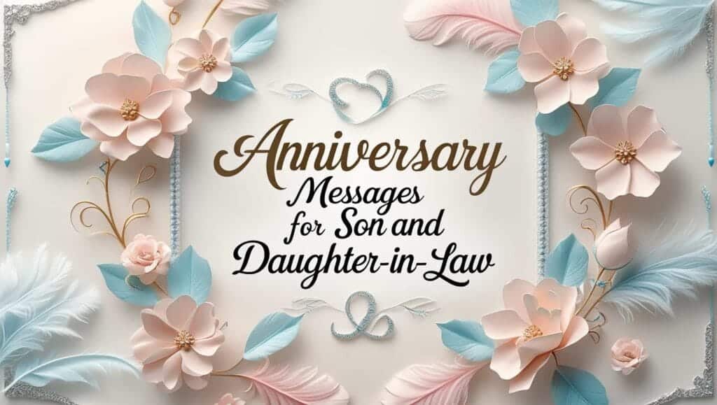 Sweet Anniversary Messages for Son and Daughter-In-Law