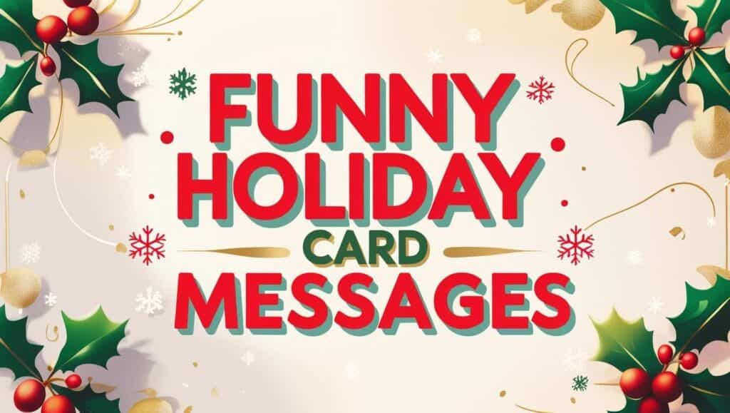 Funny Holiday Card Messages and cards
