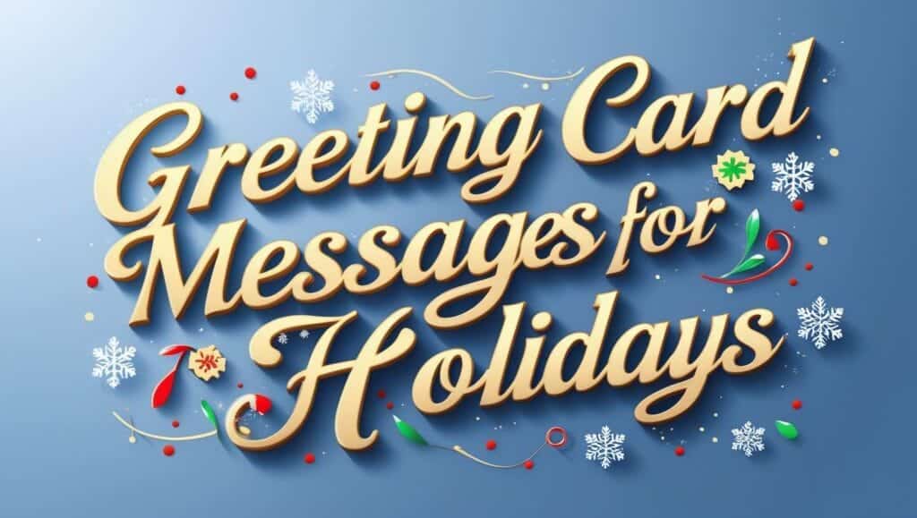 Greeting Card Messages for Holidays