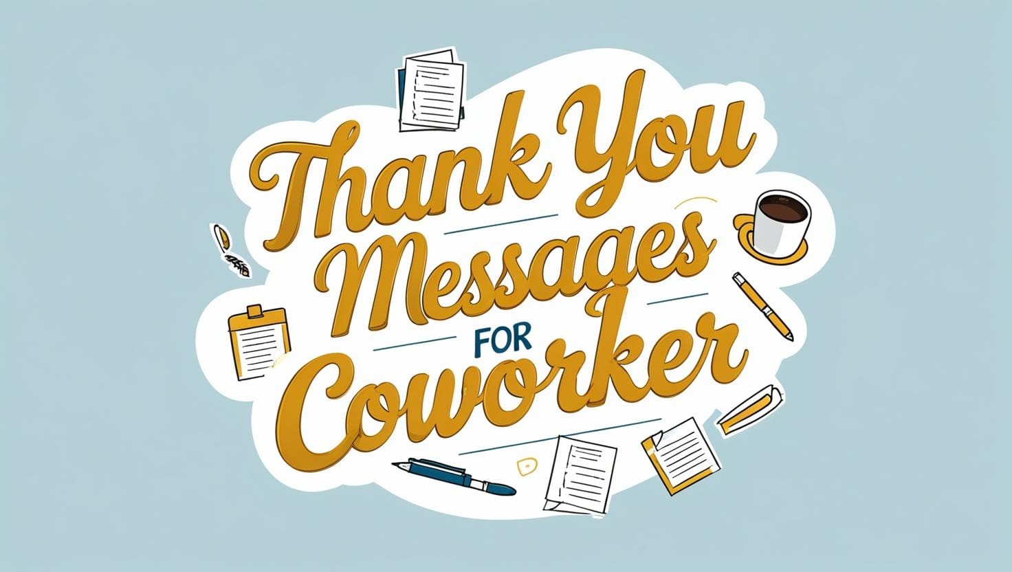 Amazing Thank You Messages for Coworker