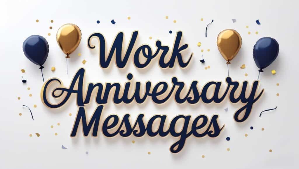 Work Anniversary Messages and wishes