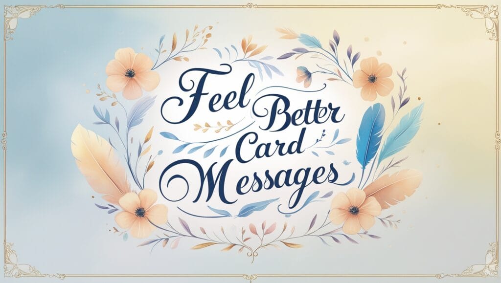 Feel Better Card Messages