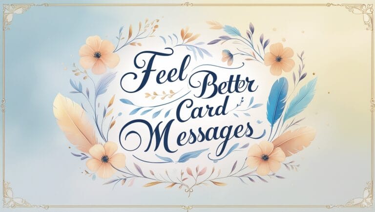 Feel Better Card Messages